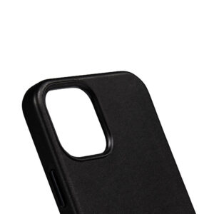 Coque en cuir noir ESSENTIAL MagSafe pour iPhone 12 Pro Max - case-minute