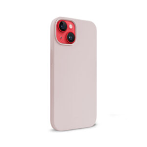 Coque en silicone liquide Crong pour iPhone 14 Plus rose bonbon - case-minute