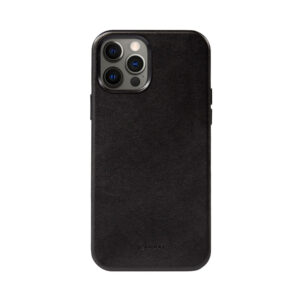 Coque en cuir noir ESSENTIAL MagSafe pour iPhone 12 Pro Max - case-minute