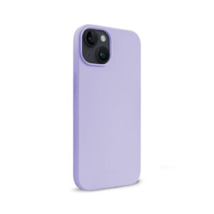 Coque en silicone liquide Crong pour iPhone 14 Plus violet - case-minute