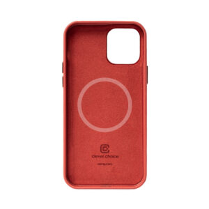 Coque en cuir rouge ESSENTIAL MagSafe pour iPhone 12 Pro Max - case-minute