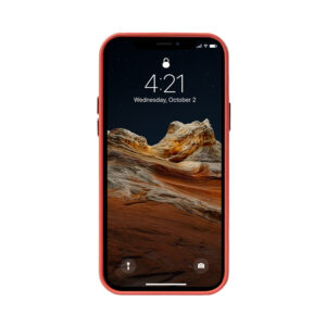 Coque en cuir rouge ESSENTIAL MagSafe pour iPhone 12 Pro Max - case-minute