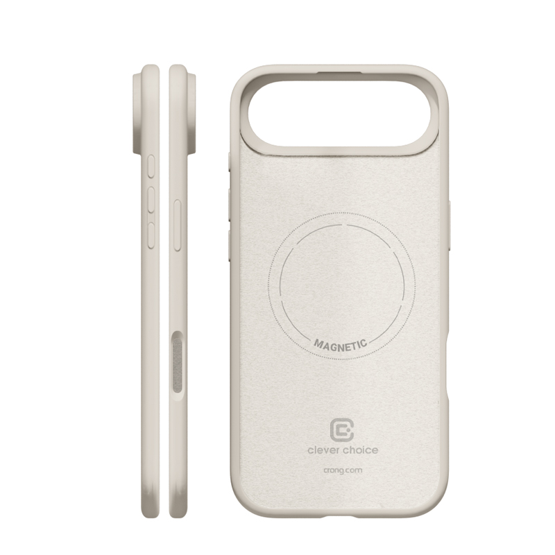 Coque MagSafe Crong pour iPhone Air beige pierre - case-minute