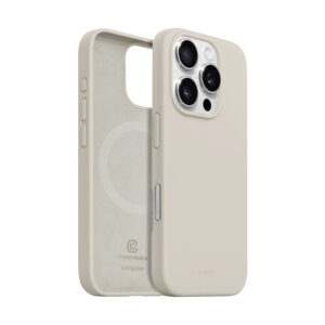 Coque MagSafe Crong pour iPhone 16 Pro beige pierre - case-minute