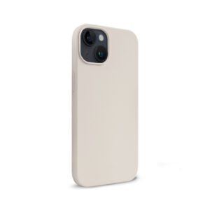 Coque en silicone liquide Crong pour iPhone 14 Plus pierre - case-minute