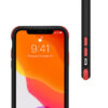 Coque Crong TRACE transparente - Coque de protection hybride noire et rouge pour iPhone 11 - case-minute