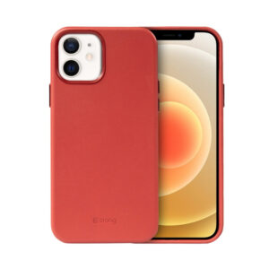 Coque en cuir rouge ESSENTIAL  pour iPhone 12 / iPhone 12 Pro - case-minute