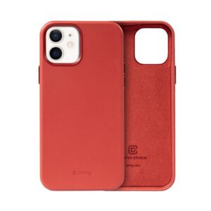 Coque en cuir rouge ESSENTIAL  pour iPhone 12 / iPhone 12 Pro - case-minute