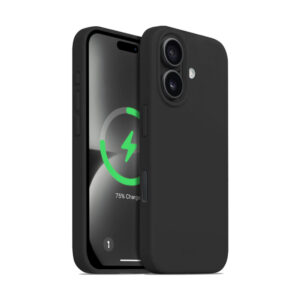 Coque MagSafe Crong pour iPhone 16 Plus noir - case-minute