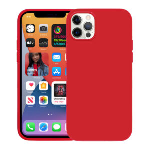 Coque flexible Crong pour iPhone 12 Pro Max rouge - case-minute