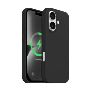 Coque MagSafe Crong pour iPhone 16 Plus noir - case-minute