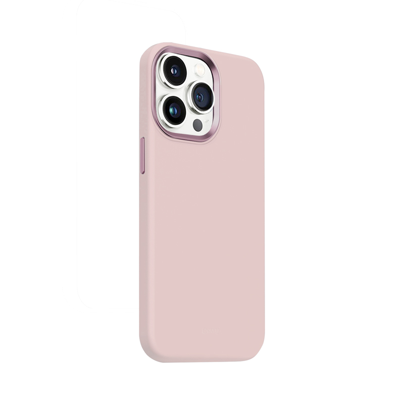 Coque MagSafe Crong LUX pour iPhone 15 Pro Max rose - case-minute