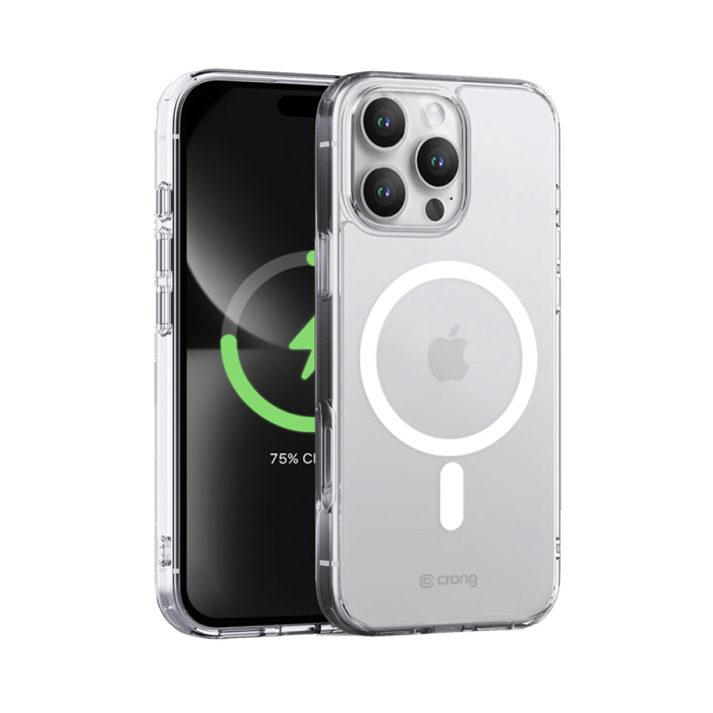 Coque MagSafe Crong fine et transparente pour iPhone 16 Pro - case-minute