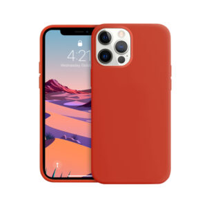 Coque flexible Crong pour iPhone 12 Pro Max rouge - case-minute