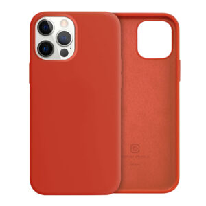 Coque flexible Crong pour iPhone 12 Pro Max rouge - case-minute