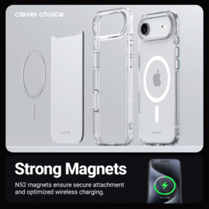 Coque Crong transparente et MagSafe pour iPhone Air - case-minute