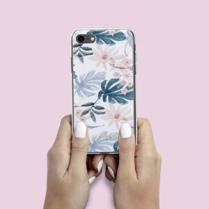 Coque Crong LEAF PATTERN pour iPhone SE 2020 / 8 / 7 - case-minute