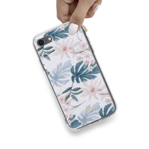 Coque Crong LEAF PATTERN pour iPhone SE 2020 / 8 / 7 - case-minute