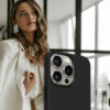 Coque MagSafe Crong LUX pour iPhone 15 Pro noir - case-minute