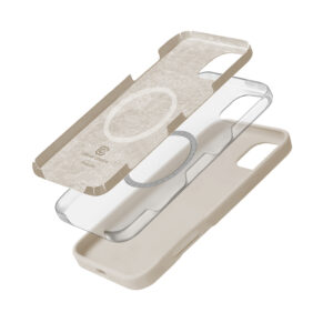 Coque MagSafe Crong pour iPhone 16 Pro Max beige pierre - case-minute
