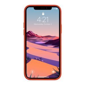 Coque flexible Crong pour iPhone 12 Pro Max rouge - case-minute