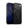 Coque noire Crong Hybrid Frost MagSafe Coque iPhone 17 Pro - case-minute