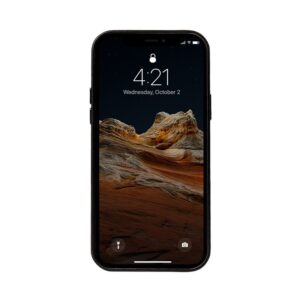 Coque en cuir noir ESSENTIAL pour iPhone 12 Pro Max - case-minute