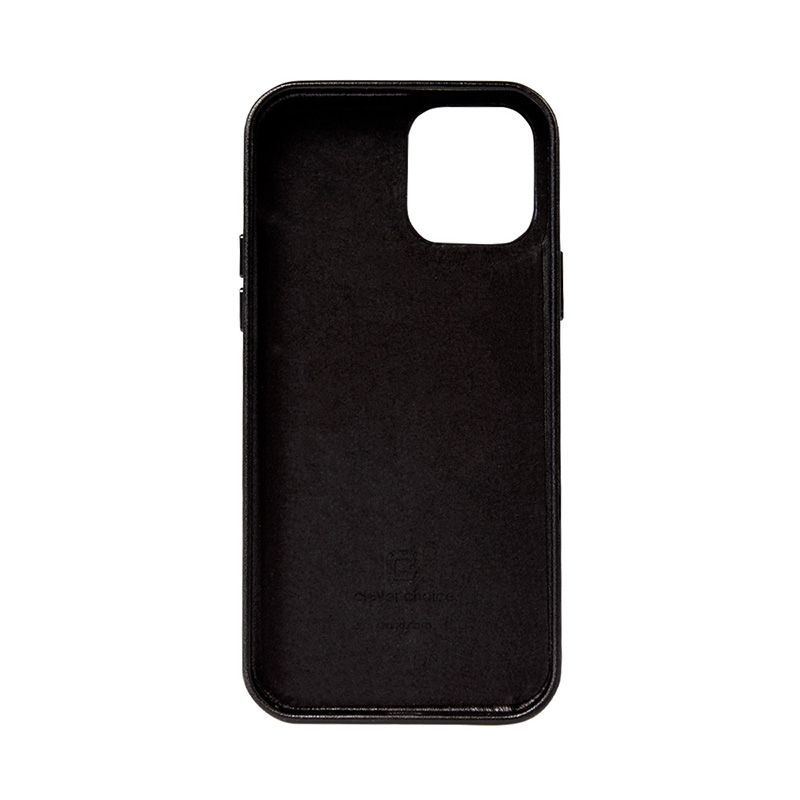 Coque en cuir noir ESSENTIAL pour iPhone 12 Pro Max - case-minute