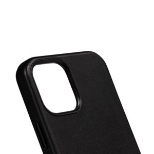 Coque en cuir noir ESSENTIAL pour iPhone 12 Pro Max - case-minute