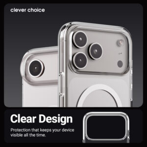 Coque Crong transparente et MagSafe pour iPhone 17 Pro - case-minute