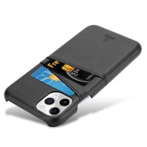 Coque Crong en cuir NEAT pour iPhone 11 Pro noire - case-minute