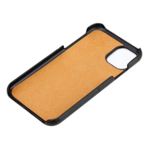 Coque Crong en cuir NEAT pour iPhone 11 Pro noire - case-minute
