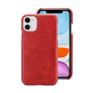 Coque Crong NEAT - Coque en cuir rouge pour iPhone 11 Pro - case-minute
