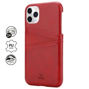 Coque Crong NEAT - Coque en cuir rouge pour iPhone 11 Pro - case-minute