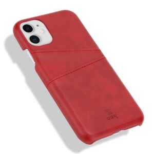 Coque Crong NEAT - Coque en cuir rouge pour iPhone 11 Pro - case-minute