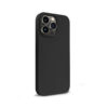 Coque en silicone liquide Crong pour iPhone 14 Pro noir - case-minute