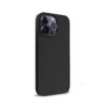 Coque en silicone liquide Crong pour iPhone 14 Pro noir - case-minute