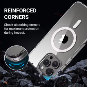 Coque Crong transparente et MagSafe pour iPhone 16 Pro Max - case-minute