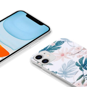Coque Crong LEAF PATTERN pour iPhone 11 - case-minute