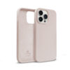 Coque en silicone liquide Crong pour iPhone 14 Pro rose bonbon - case-minute