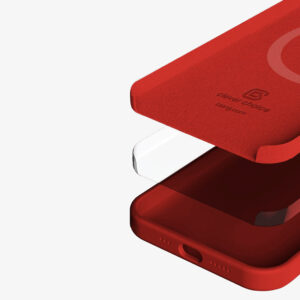 Coque MagSafe Crong pour iPhone 13 Pro rouge - case-minute