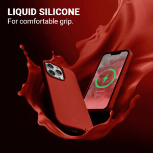Coque MagSafe Crong pour iPhone 13 Pro rouge - case-minute