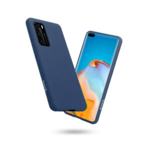 Coque flexible Crong pour Huawei P40 bleu - case-minute