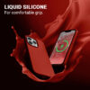 Coque MagSafe Crong pour iPhone 13 Pro Max rouge - case-minute