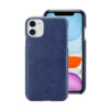 Coque Crong NEAT - Coque en cuir bleue pour iPhone 11 Pro - case-minute