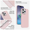 Coque MagSafe Crong LUX pour iPhone 15 Pro Max rose - case-minute