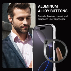 Coque Crong transparente et MagSafe pour iPhone 15 Pro - case-minute