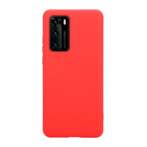 Coque flexible Crong pour Huawei P40 rouge - case-minute