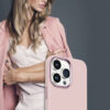 Coque MagSafe Crong LUX pour iPhone 15 Pro Max rose - case-minute