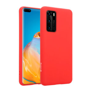 Coque flexible Crong pour Huawei P40 rouge - case-minute